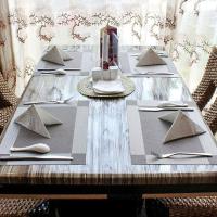 Mantel individual lavable y práctico para fiesta, mantel individual Rectangular resistente al calor para mesa de comedor, almohadilla antideslizante de PVC para banquete, 6 uds. - details 2