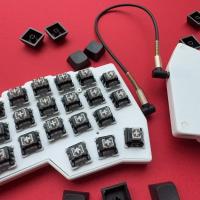 Teclado Corne V4 Spilt negro con cable, modo único, intercambio en caliente, teclado con bocina, RGB personalizado, VIAL, Kit de teclado ergonómico, accesorios para jugadores - details 19