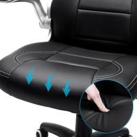 Ajustable, Apoyabrazos Abatibles, Mecanismo de Inclinación, Silla para Juegos, Negro OBG28B, 80x65x32 - details 3