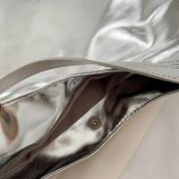 Bolso de Mano de Lujo para Mujer Asa Superior de PU Diseño Informal de Cuero Plateado y Dorado - details 14