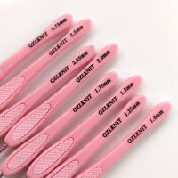 Agujas de Punto de Rosa Gradient 16 Tamaños con Gancho de Crochet de Plástico Kit de Braida para Costura DIY Suave y Ergonómico Juego Completo Hecho en China de Aluminio y Plástico - details 3