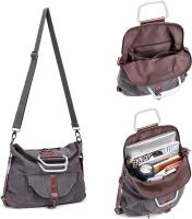Mochila antirobo para Mujer, Bolso de Hombro Vintage, Bolso de Lona, Bandolera informal - details 8