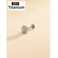 Piercing de titanio para la oreja, g23, labret tragus, anillos para labios, hilo interno, hélice, pendientes, aros para cartílago daith, 2 uds. - details 23
