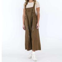 Monos de Denim Barril para Mujeres Pantalones de Cuero Ancho con Bolsillos - details 5