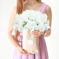 Ramos de Flores Artificiales de Cala Lili Bolso de Boda Blanco de 5 Piezas - details 8