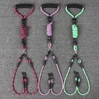 Cuerda para caminar para perros de doble cabeza con patrón ondulado, cuerda de tracción con dos arrastrados, antiarrollamiento y desmontable - details 3