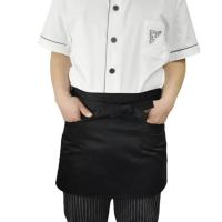 Delantal de camarero portátil resistente al desgaste, delantal de cintura para cocinar en el hogar, diseño con cordones, riñonera impermeable, accesorios para hornear - details 2