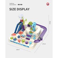 Modelo de coche de carreras para niños, juguete educativo de pista, juego de aventura, juego mental, tren interactivo mecánico - details 7