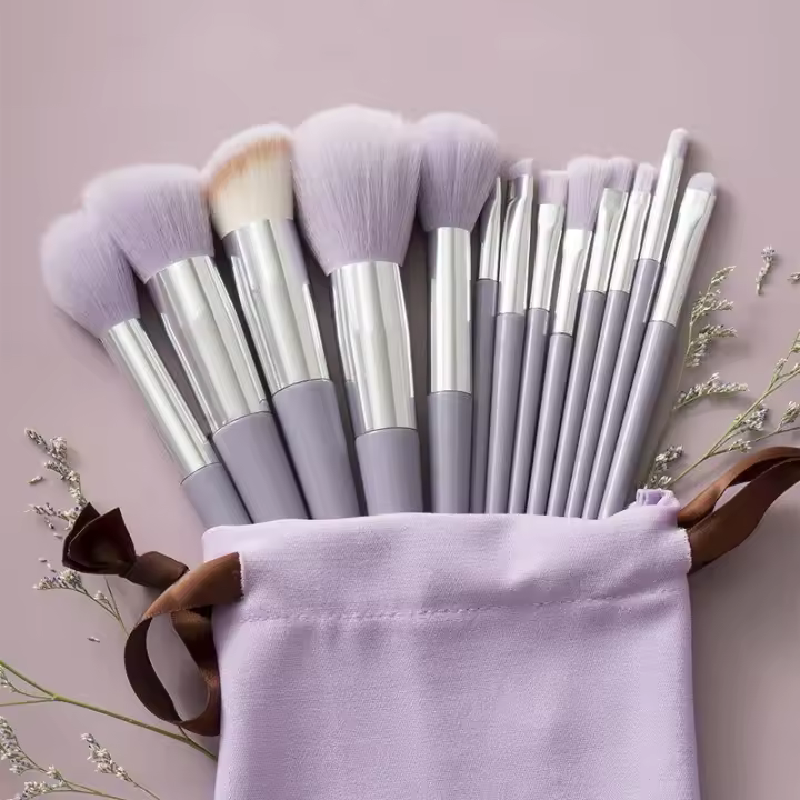 Juego de brochas de maquillaje profesional para mujer, 13 piezas, alta calidad, belleza - 1