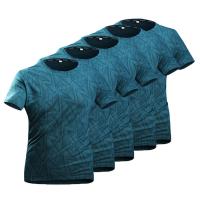 Pack 5 Camisetas de hombre deporte de verano manga corta rápido seco alto elástico ligero transpirable fitness running baloncesto camiseta - details 10