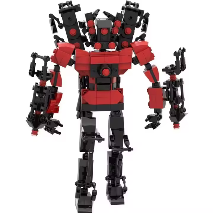 Juguetes de bloques de inodoro, juguetes de bloques de construcción de TV, figuras de acción de bloques de construcción imaginativas, bloques de construcción de cumpleaños para adultos y niños, 537 Uds. - 1