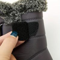 Women's Solid Color Snow Boots Casual Fur Lined Hook & Loop Boots Warm Fashion Platform Winter Boots - details 8