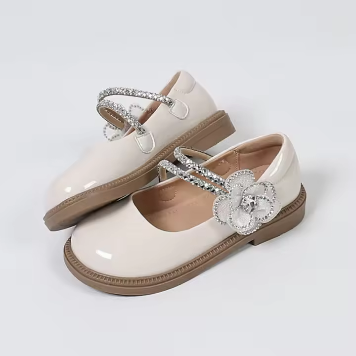 Nuevos zapatos negros de princesa para niña pequeña para niños, zapatos escolares de rendimiento para estudiantes de secundaria. - 1