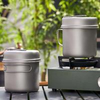 Olla portátil cubierta de titanio puro para acampar al aire libre, villa multifuncional de alta temperatura, olla ultraligera - details 2