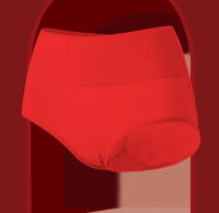 4 piezas Bragas de algodón para mujer, ropa interior roja de la buena suerte, transpirable, de talla grande, de cintura alta, adelgazante - details 7