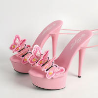 Sandalias de charol 13CM15CM tacones altos tacones finos sexy odio cielo alto sandalias súper altas - details 18