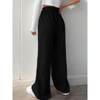 Pantalones de pierna ancha de cintura alta para mujer Estética original elegante y elegante - details 4