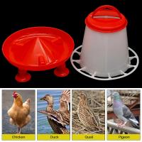 Cubo alimentador de pato y pollo de 1,5 kg con patas, fuente de comida para aves de corral, pollo, gallina, tapa con mango, suministros de riego de alimentación, nuevo - details 5
