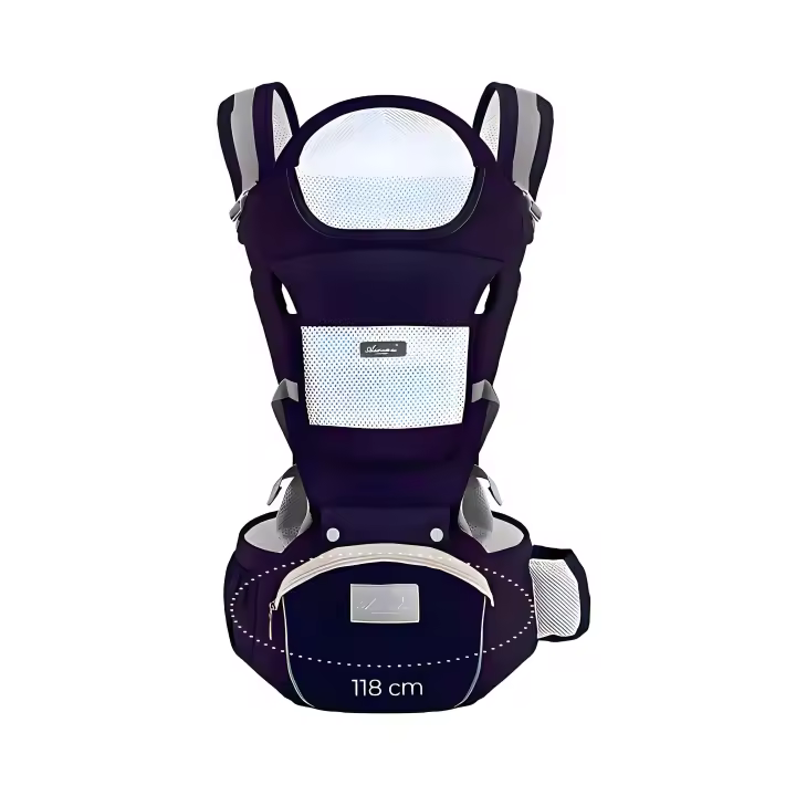 Portabebés Estibable Portabebés Bandolera Portabebés Horizontal Delantero y Trasero Portabebés Ergonómico de Algodón Ligero y Transpirable Para Todas las Estaciones 9 en 1 Portabebés Multifuncional con Riñonera - 1