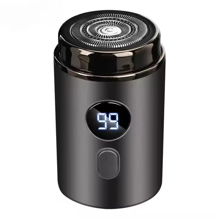 Mini Afeitadora eléctrica recargable para hombre y mujer, afeitadora portátil con pantalla Digital Led, recargable, tipo c, para el hogar - 1