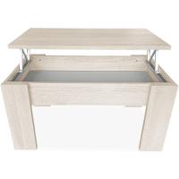 Mesa de Centro para Café/Té, Elevable, Mesita de Salón o Comedor, Color Wengue, Medidas: 90 cm (Ancho) x 50 cm (Fondo) x 46/57 cm (Alto) - details 7