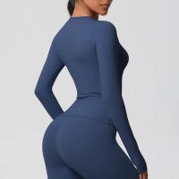 Camisetas de Entrenamiento Sin Costuras para Mujer Ropa Deportiva de Yoga de Manga Larga - details 14