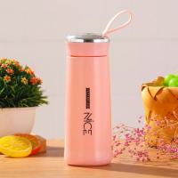 Botella de vidrio de moda de estilo japonés, botella de agua de 400ml con infusor de té, funda aislante, botellas para beber leche de alta temperatura - details 8