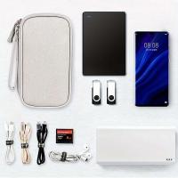 Bolsas de almacenamiento de nailon, organizador de viaje impermeable de doble capa para auriculares, cargador de ratón, Cable, discos duros, accesorios electrónicos - details 9