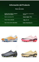 AG, zapatillas de fútbol TF, unisex, antideslizantes y resistentes al desgaste, aptas para jugar al fútbol, ​​partidos, etc. - details 4