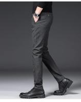Pantalones de felpa de invierno para hombre, pantalones de negocios cálidos con cordón de terciopelo, gruesos, informales, elásticos - details 12