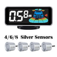 Kit de Sensor de estacionamiento de Radar múltiple, sistema de pantalla LED Parktronic, asistente de Detector de Monitor de respaldo, alarma de Sensor 4/6/8 - details 8
