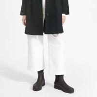 Botas de lluvia casuales de cuero genuino OEM para mujer Chelsea, plantillas de goma para la temporada de primavera - details 0