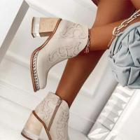 Otoño Invierno zapatos de tacón alto para mujer botines casuales para mujer - details 1
