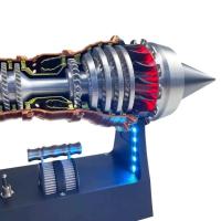 Motor de avión turboventilador TR-900, juguete artesanal, kit de modelo de función de motor LED, regalo de vacaciones para adolescentes o adultos - details 2