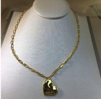 Collar de cadena con eslabones en forma de corazón UNO DE, elegante collar para mujeres, regalo para mujeres - details 1