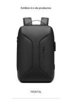 Mochila para portátil de negocios con puerto de carga USB, bolsa de viaje para el trabajo de gran capacidad, la escuela y actividades al aire libre - details 13