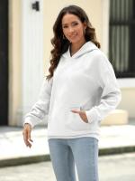 Sudaderas con capucha sueltas para mujer, ropa Haruku de moda coreana, top femenino, - details 13
