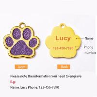 Etiqueta de Identificación Personalizada para Mascotas Collar de Acero Recubierto Forma Redonda - details 0