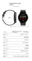 Reloj inteligente para hombres: llamadas, frecuencia cardíaca, sueño, clima, deportes, pantalla táctil y larga duración de bater - details 11
