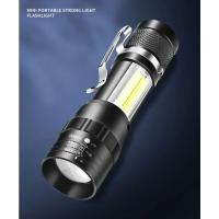Linterna Portátil Mini COB+XPE Luz de Exploración para Acampar al Aire Libre, Pescar de Noche, Detectar Cuevas Impermeable, Carga USB, Aluminio - details 0