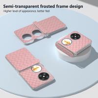 Para Huawei Pocket 2 Funda con textura tejida Protección de bisagra PU + PC Funda para teléfono - details 1