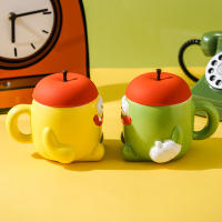 Taza de cerámica de viento taza creativa taza de manzana divertida personalidad peculiar ins masculinos - details 2