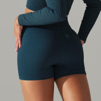 Hamidou-pantalones cortos deportivos para mujer, mallas transpirables de cintura alta para Yoga, correr, ciclismo, entrenamiento, gimnasio, Verano - details 40