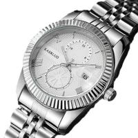 Reloj de cuarzo mujer correa de acero impermeable calendario aleación - details 0