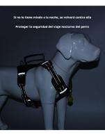 Arnés ajustable sin tirones para perros y gatos, acolchado suave con asa de control, fácil de evitar el - details 7