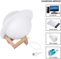 Lámpara de noche Saturno con impresión 3D, Luz De Luna con Control remoto táctil, decoración de dormitorio, regalos para niños, 13/16/22cm, 16 colores - details 4