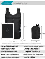 Mochila Plegable al Aire Libre Ultra-Ligera Impermeable para Viajes Conveniente para Deportes y Senderismo - details 0