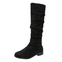 Botas largas informales para mujer, zapatos planos a la moda - details 10