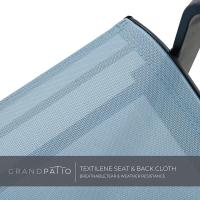 Patio, Resistente a la Intemperie, Ligero, Sillón Relax para Interior, Exterior(Azul, 3PC) - details 3