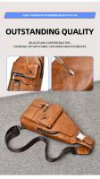 Nuevo bolso de mensajero unisex impermeable y resistente al desgaste, bolso cruzado, bolso de mano, bolso de hombro, bolso de pecho, hecho de tela resistente al desgaste, gran capacidad con bolsillos grandes, fácil de transportar, adecuado para el trabajo - details 9